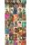 tapet XXL vintage-postkort kvindeansigter flerfarvet
