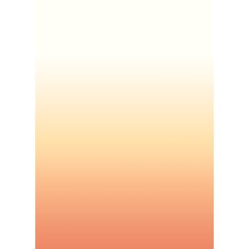 fototapet  gulv til loft dip dye gradient orange