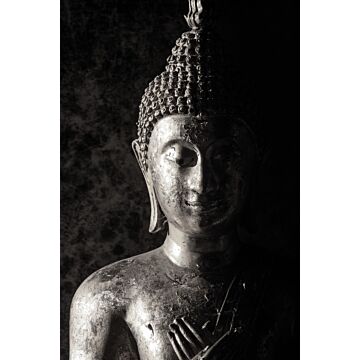 fototapet  Buddha-statue sort og hvidt